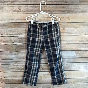J Crew Crew Cuts Plaid Boys Pants - 4T NWOT